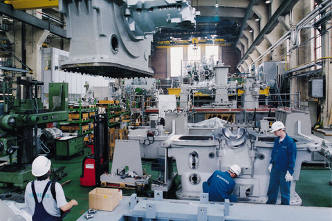Einblick in die Siemens-Produktionshalle in Görlitz